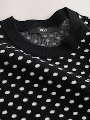 Vestido negro de lunares - Supersoft Short Sleeve Knitted Top - Imagen 3 de 3