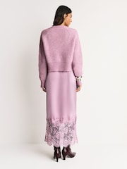 Blush Pink 2 in 1 Jumper Slip Dress - Image 5 of 11