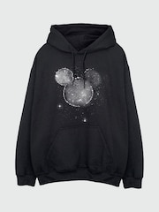 Brands In Black Womens Disney Mickey Mouse Galaxy Hoodie - Image 3 of 4
