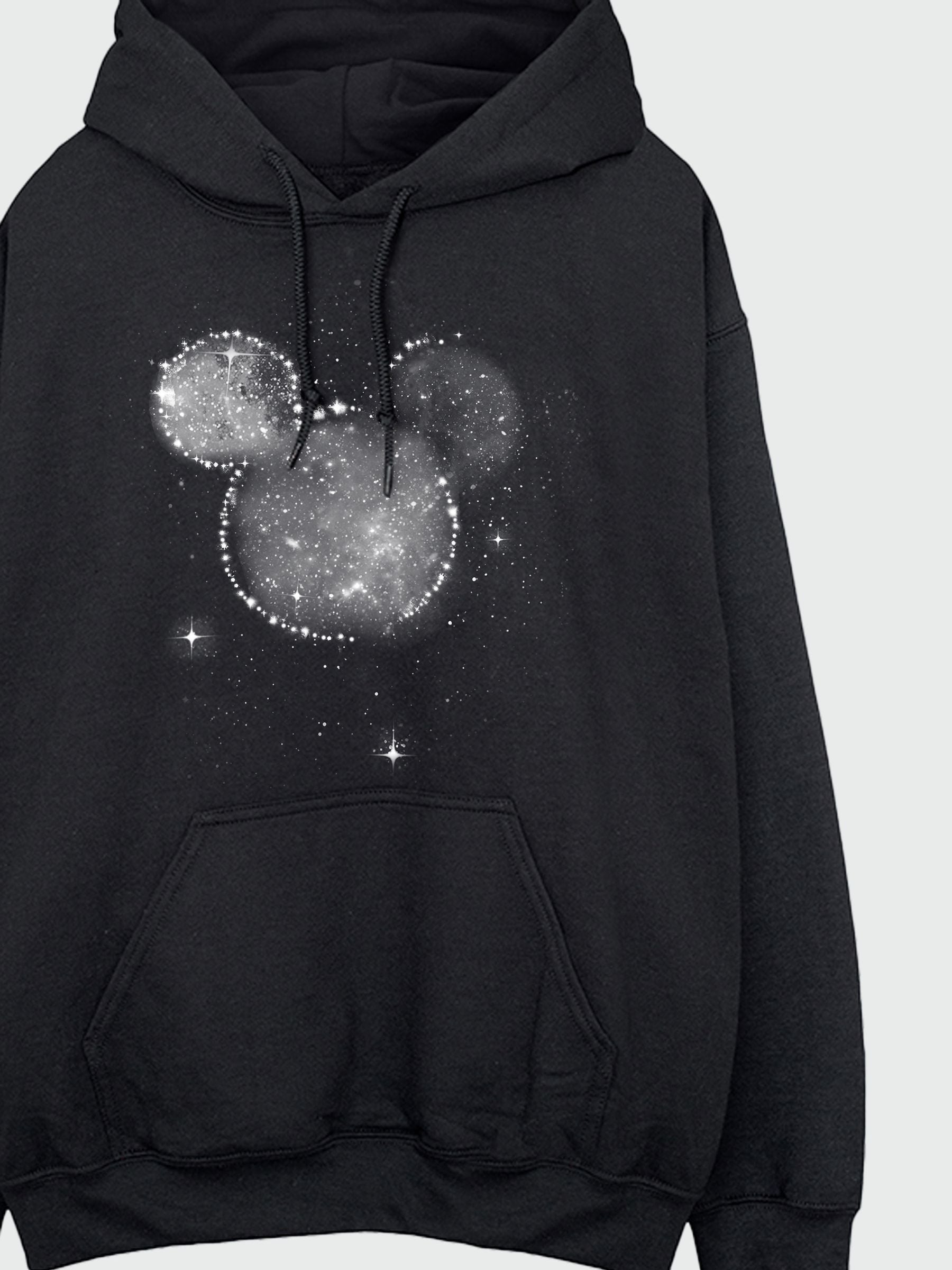 Buy Brands In Black Womens Disney Mickey Mouse Galaxy Hoodie from