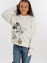 Brands In White Girls Disney Minnie Mouse Jump Sweatshirt - Image 2 of 4