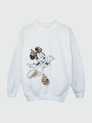 Brands In White Girls Disney Minnie Mouse Jump Sweatshirt - Image 3 of 4