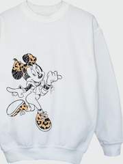 Brands In White Girls Disney Minnie Mouse Jump Sweatshirt - Image 4 of 4