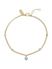 COACH Gold Tone Signature Heart Charm Anklet - Image 1 of 4