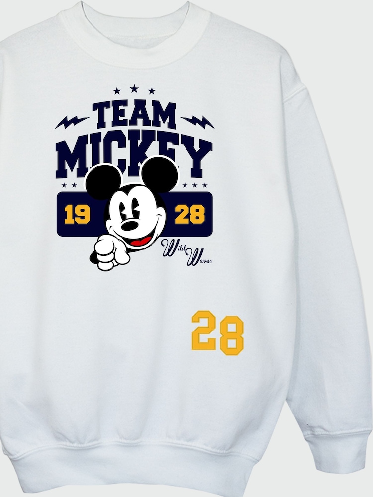 Brands In White Boys Disney Mickey Mouse Team Mickey Sweatshirt - Image 4 of 4