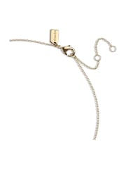 COACH Gold Tone Mini Iconic Charm Necklace - Image 3 of 4