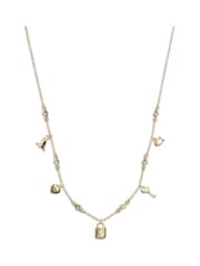 COACH Gold Tone Mini Iconic Charm Necklace - Image 4 of 4