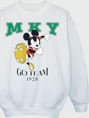 Brands In White Disney Mickey Mouse Kicking Goals Sweatshirt - Image 4 of 4