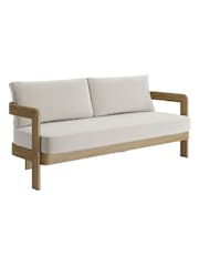 Nth Degree Bone Canvas N3 Garden Three Seater Sofa - Image 1 of 2
