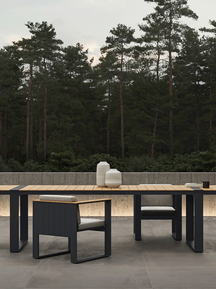 Nth Degree Dark Grey N5 Garden Six Seater Dining Table - Image 1 of 4