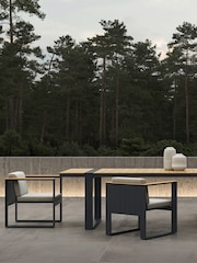 Nth Degree Dark Grey N5 Garden Six Seater Dining Table - Image 2 of 4