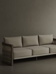 Nth Degree Dark Teak N2 Garden 3 Seater Sofa - Image 2 of 4