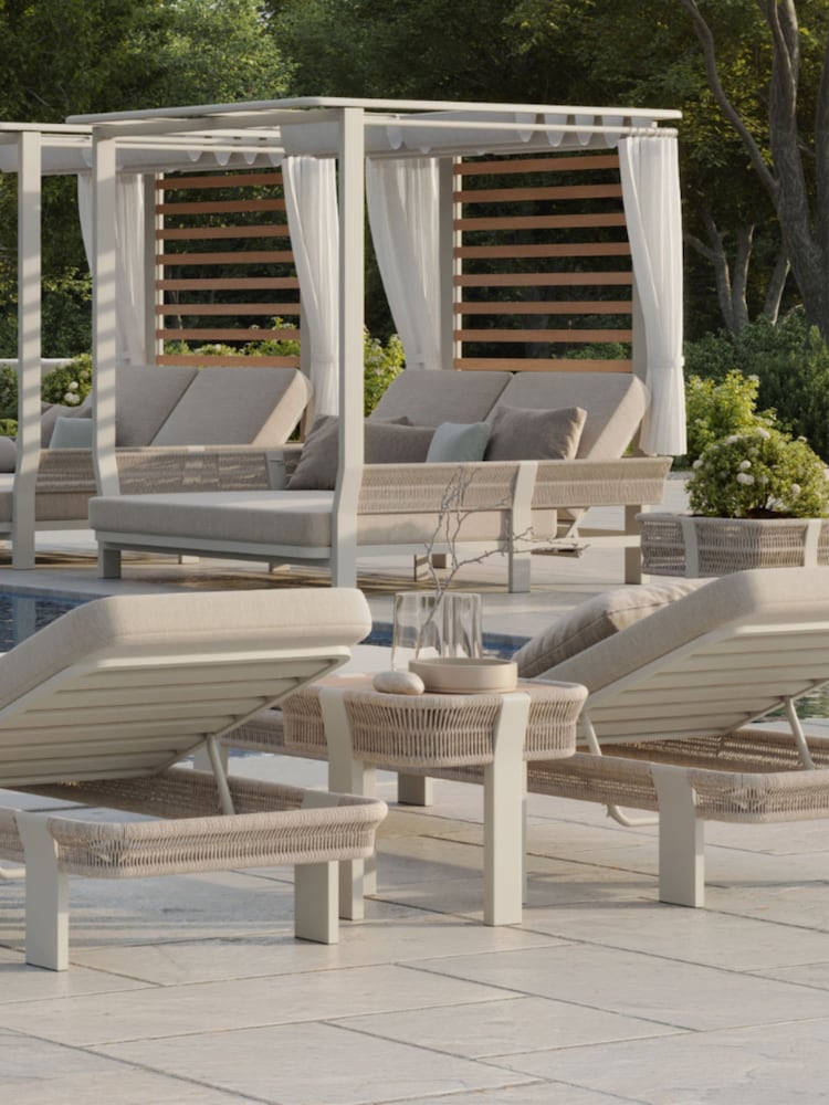 Nth Degree Beige N7 Garden Side Table - Image 1 of 4