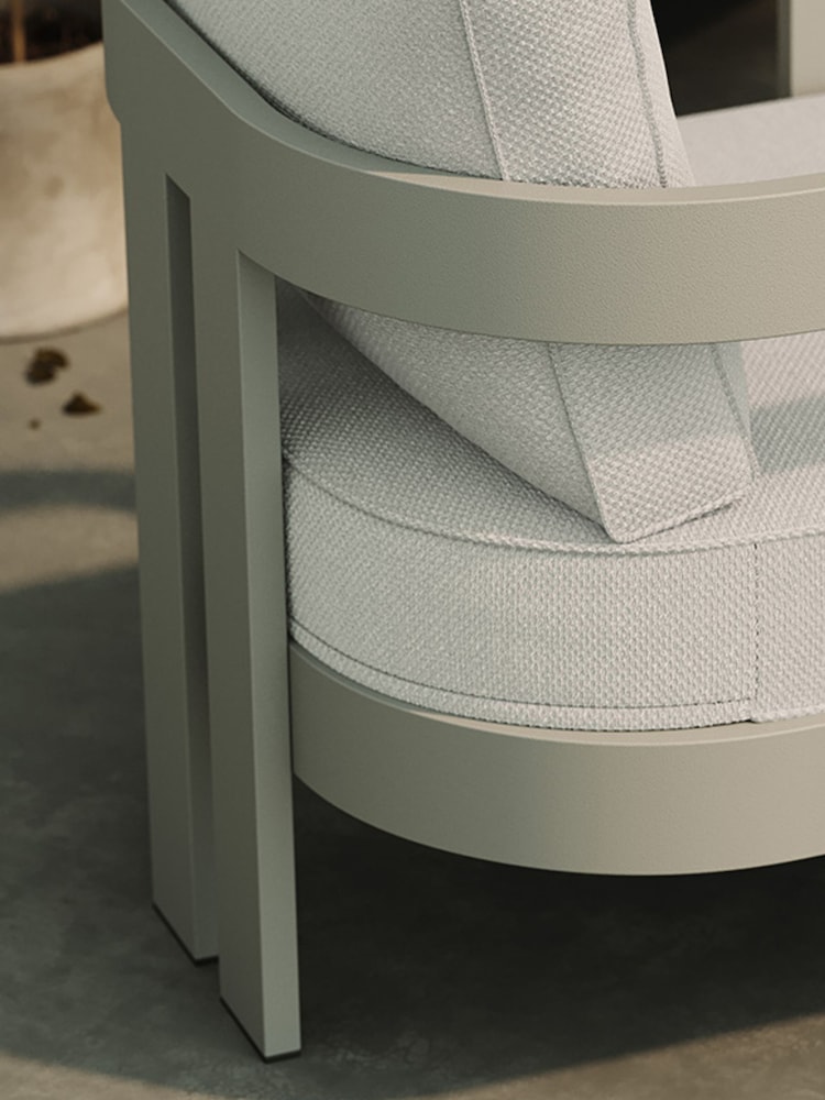 Nth Degree Bone Canvas N3 Garden Lounge Chair - Image 2 of 3