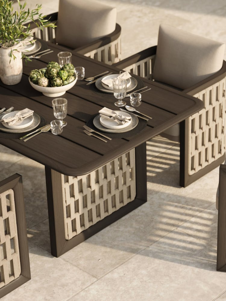 Nth Degree Dark Teak N2 Garden Dining Table - Image 1 of 5