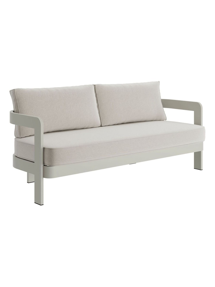 Nth Degree Bone Canva N3 Garden Three Seater Sofa - Image 1 of 2