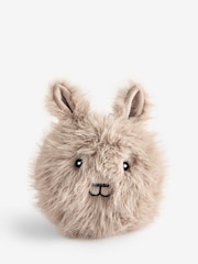 Natural Easter Bunny Faux Fur Ball Doorstop - Image 3 of 4