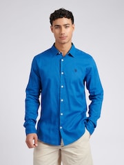 U.S. Polo Assn. Deja Vu Blue Mens Blend Shirt - Image 1 of 7