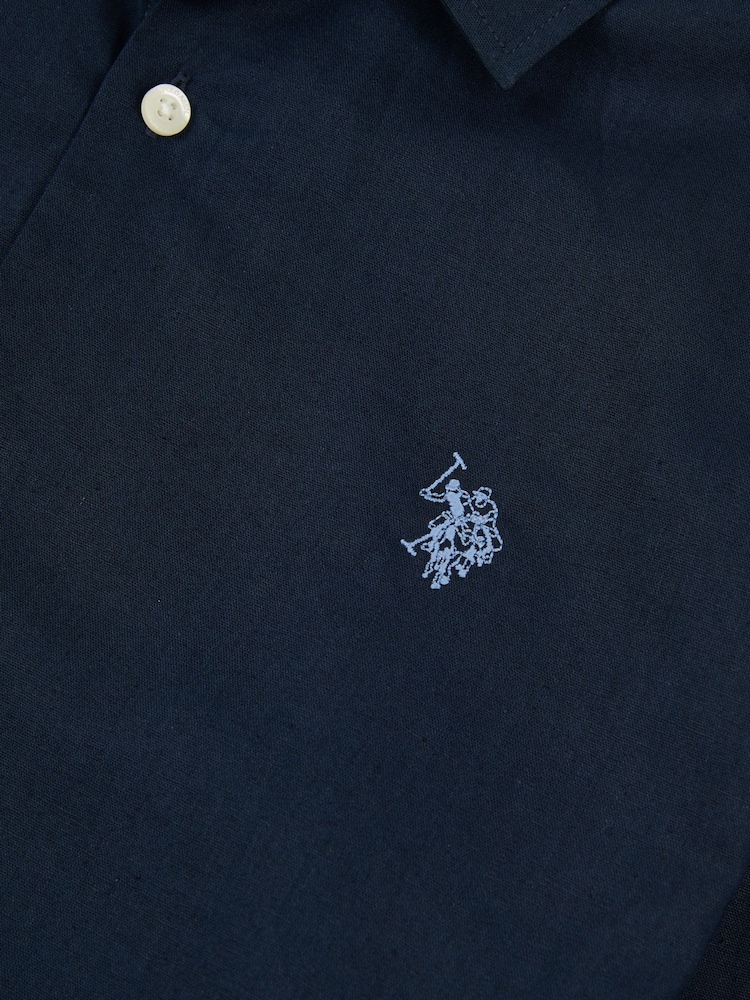 Синій - U.S. Polo Assn. Mens Blend Shirt - Image 7 of 7