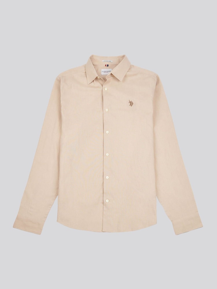 U.S. Polo Assn. Natural Mens Blend Shirt - Image 1 of 3 U.S. Polo Assn. Natural Mens Blend Shirt - Image 1 of 3