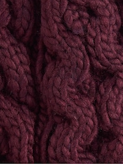 Barbour® Red Penshaw Pom Beanie Hat - Image 3 of 4