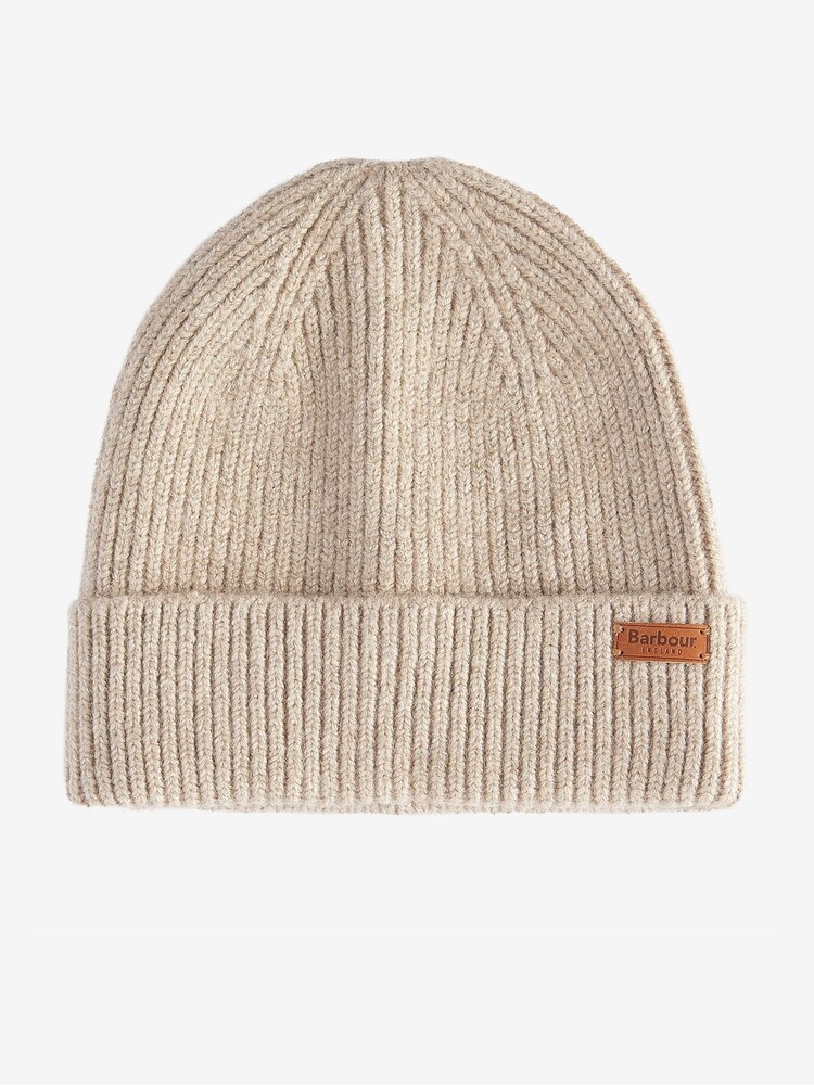 Barbour® Cream Pendle Beanie Hat - Image 1 of 5