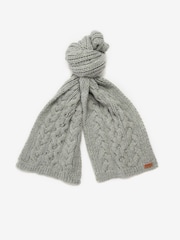 Barbour® Grey Penshaw Beanie and Scarf Gift Set - Image 2 of 4