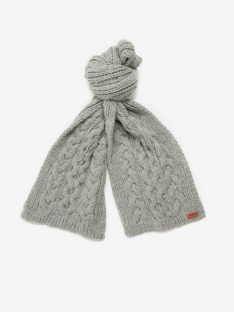 Barbour® Grey Penshaw Beanie and Scarf Gift Set - Image 2 of 4