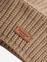 Barbour® Beige Beldon Knitted Beret - Image 3 of 4