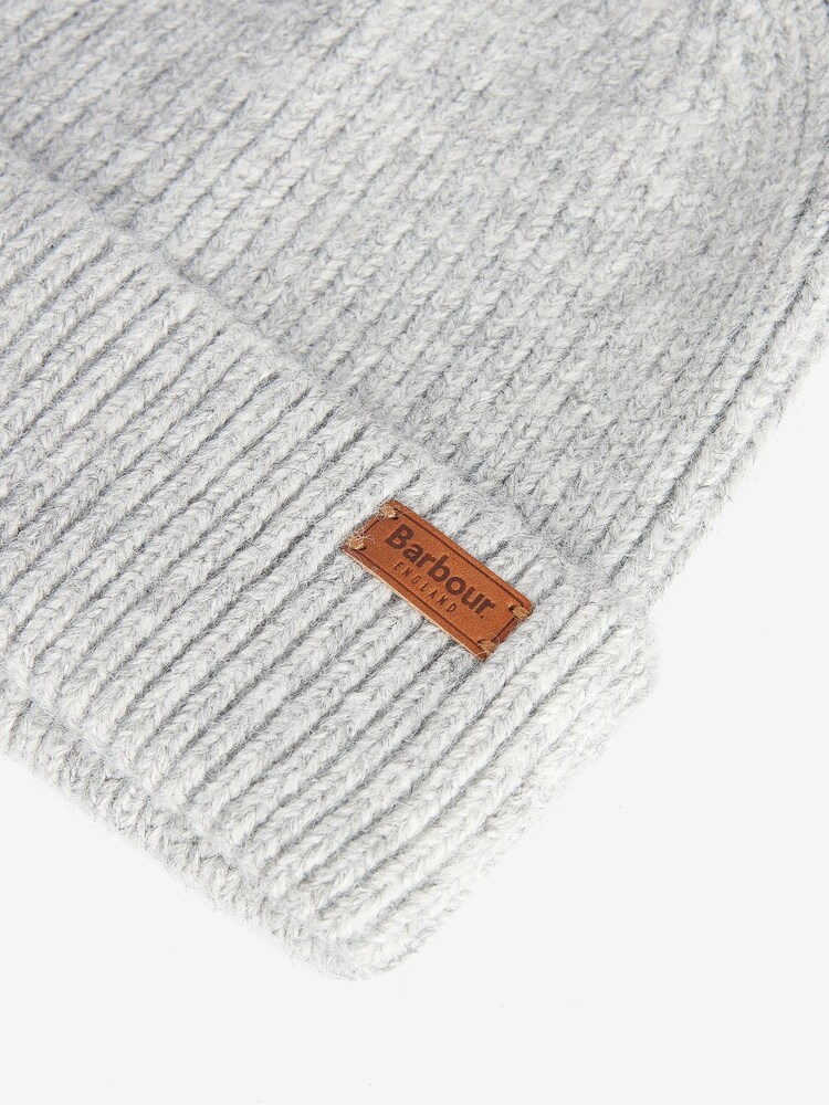 Barbour® Grey Pendle Beanie Hat - Image 2 of 3