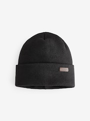 Barbour® Black Healey Beanie - Image 1 of 1
