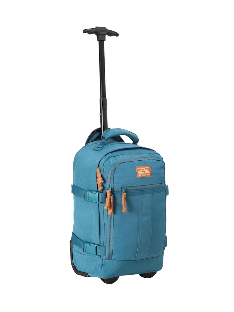 Cabin Max Petrol Blue Metz Underseat Hybrid Trolley Bag and Backpack 20 Litre - Image 1 of 4