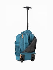 Cabin Max Petrol Blue Metz Underseat Hybrid Trolley Bag and Backpack 20 Litre - Image 3 of 4