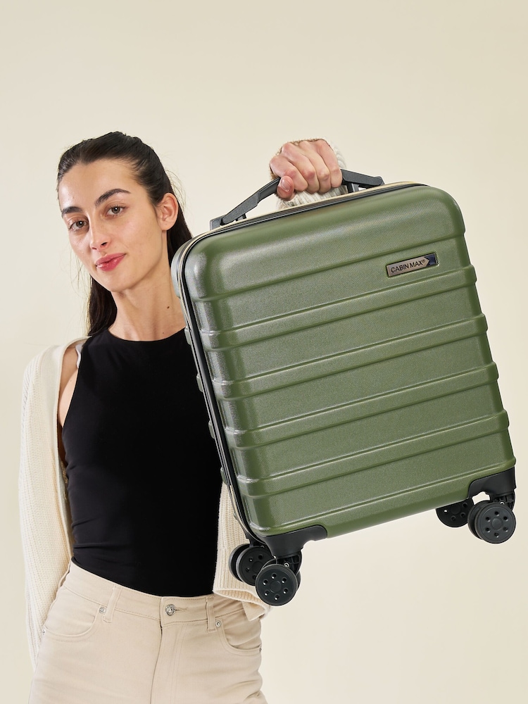 Inca Green - Чемодан Cabin Max Anode Four Wheel Carry On Easyjet Sized Underseat 45cm Suitcase - Image 2 of 3