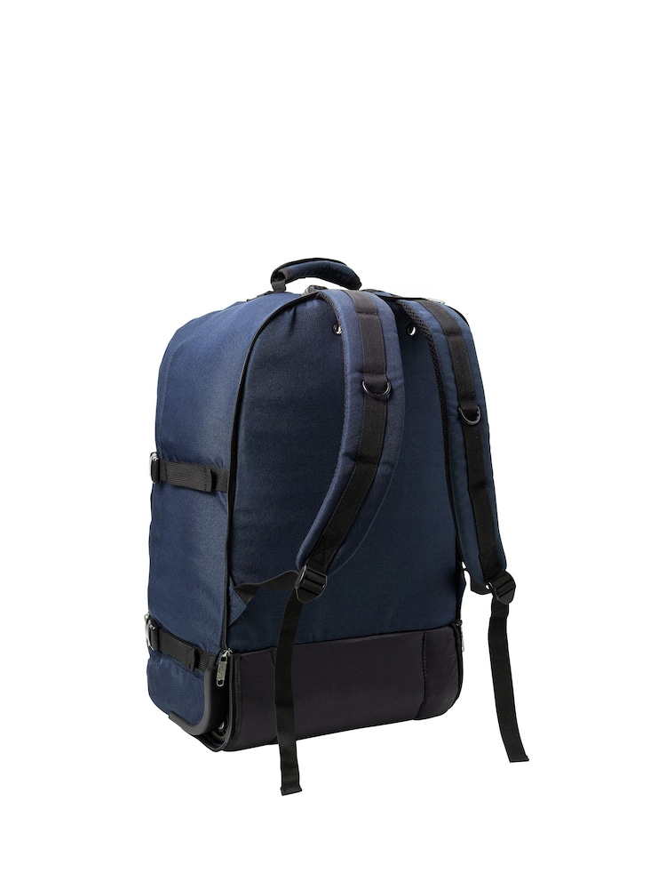 Cabin Max Blue 44L Hyrid Backpack with Wheels and Straps - Image 2 of 3