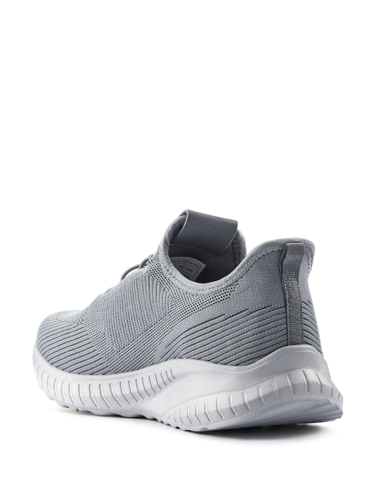 Pavers Grey Slip-On Wide-Fit Trainers - Image 4 of 6