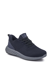 Pavers Blue Chrome Wide-Fit Memory Foam Trainers - Image 2 of 5