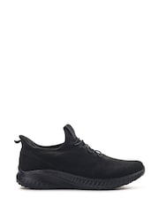 Pavers Black Slip-On Wide-Fit Trainers - Image 1 of 5