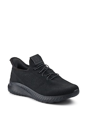 Pavers Black Slip-On Wide-Fit Trainers - Image 2 of 5