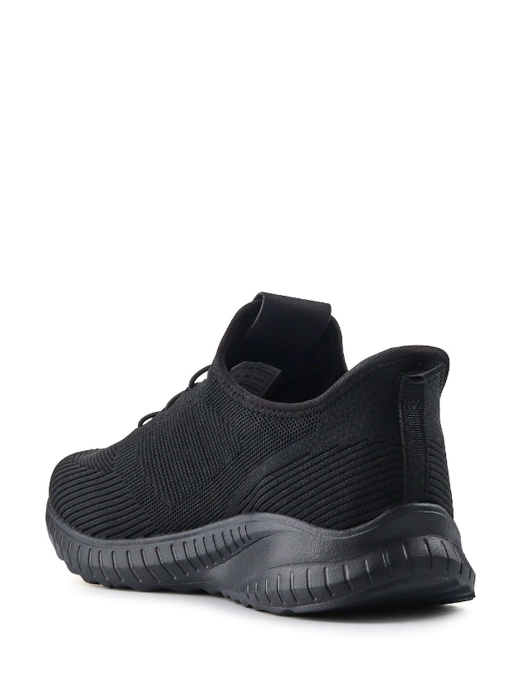 Pavers Black Slip-On Wide-Fit Trainers - Image 3 of 5