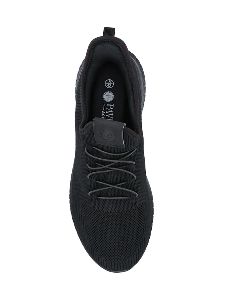Pavers Black Slip-On Wide-Fit Trainers - Image 4 of 5