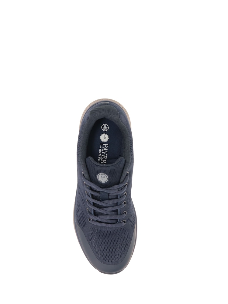 Pavers Blue Wide Fit Breathable Trainers - Image 4 of 5