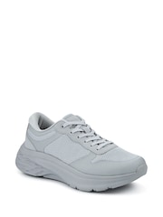 Pavers Grey Light Comfortable Lace-Up Trainers - Image 2 of 5