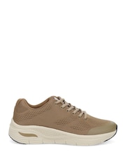 Pavers Cream Wide Fit Breathable Trainers - Image 1 of 5