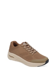 Pavers Cream Wide Fit Breathable Trainers - Image 2 of 5