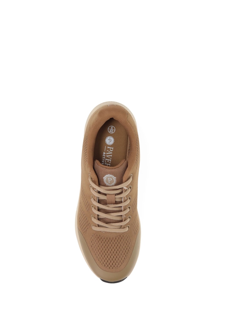 Pavers Cream Wide Fit Breathable Trainers - Image 4 of 5