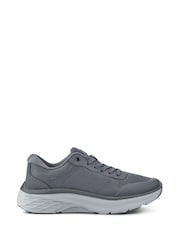 Pavers Grey Comfortable Lace-Up Trainers - Image 1 of 5
