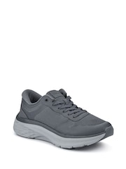 Pavers Grey Comfortable Lace-Up Trainers - Image 2 of 5