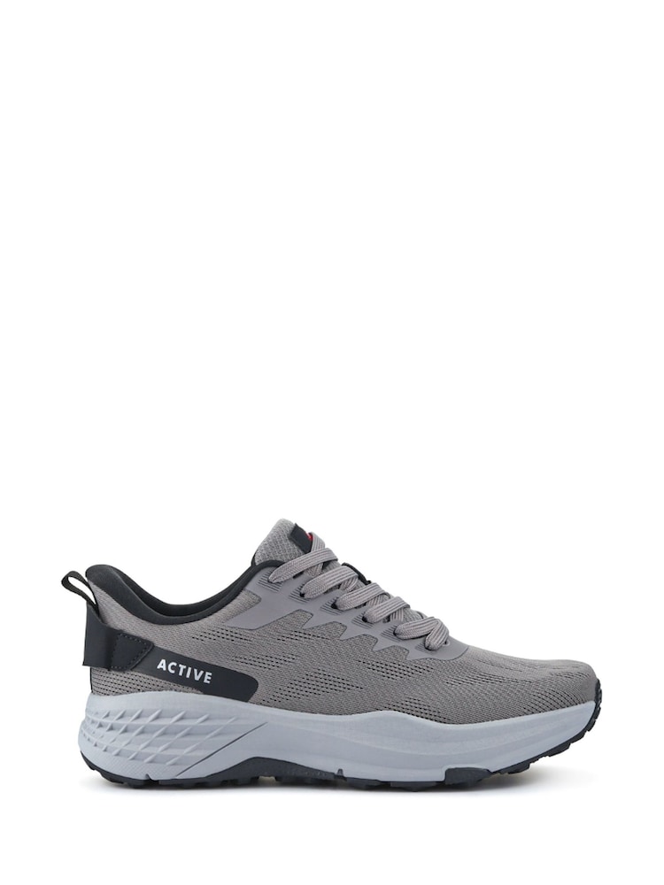 Pavers Grey Lightweight Memory Foam Trainers - Image 1 of 5