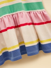 Joules Girls' Multi Stripe Polo Shirt Dress - Image 4 of 5